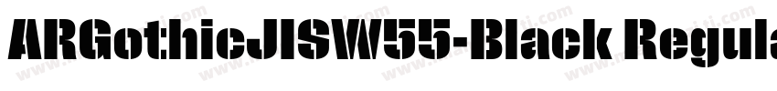ARGothicJISW55-Black Regular字体转换